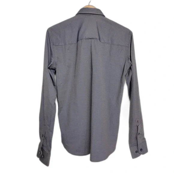 Eight X Premium Buckle Slim Fit Brown Button up Men's Long Sleeve Shirt - Small - Picture 2 of 5